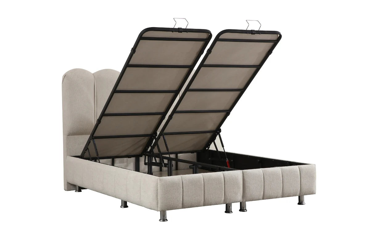 Lit Coffre EVA - Tissu Chenille