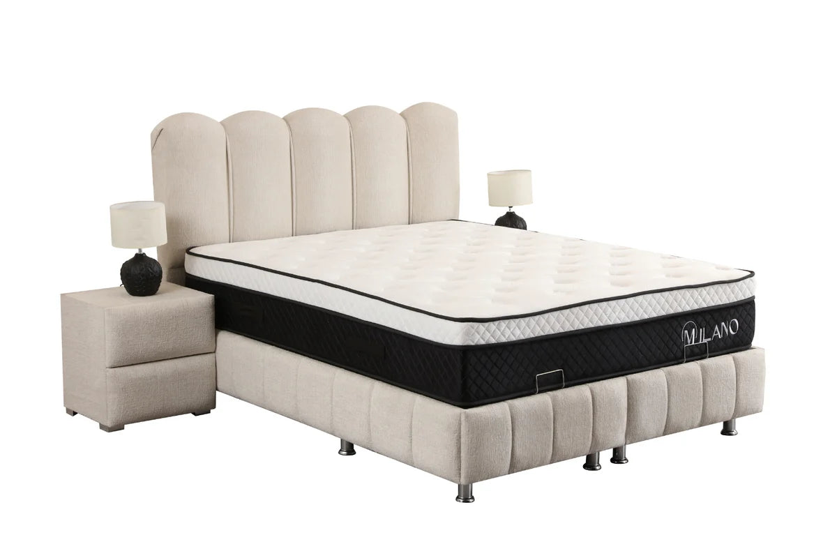 Lit Coffre EVA - Tissu Chenille