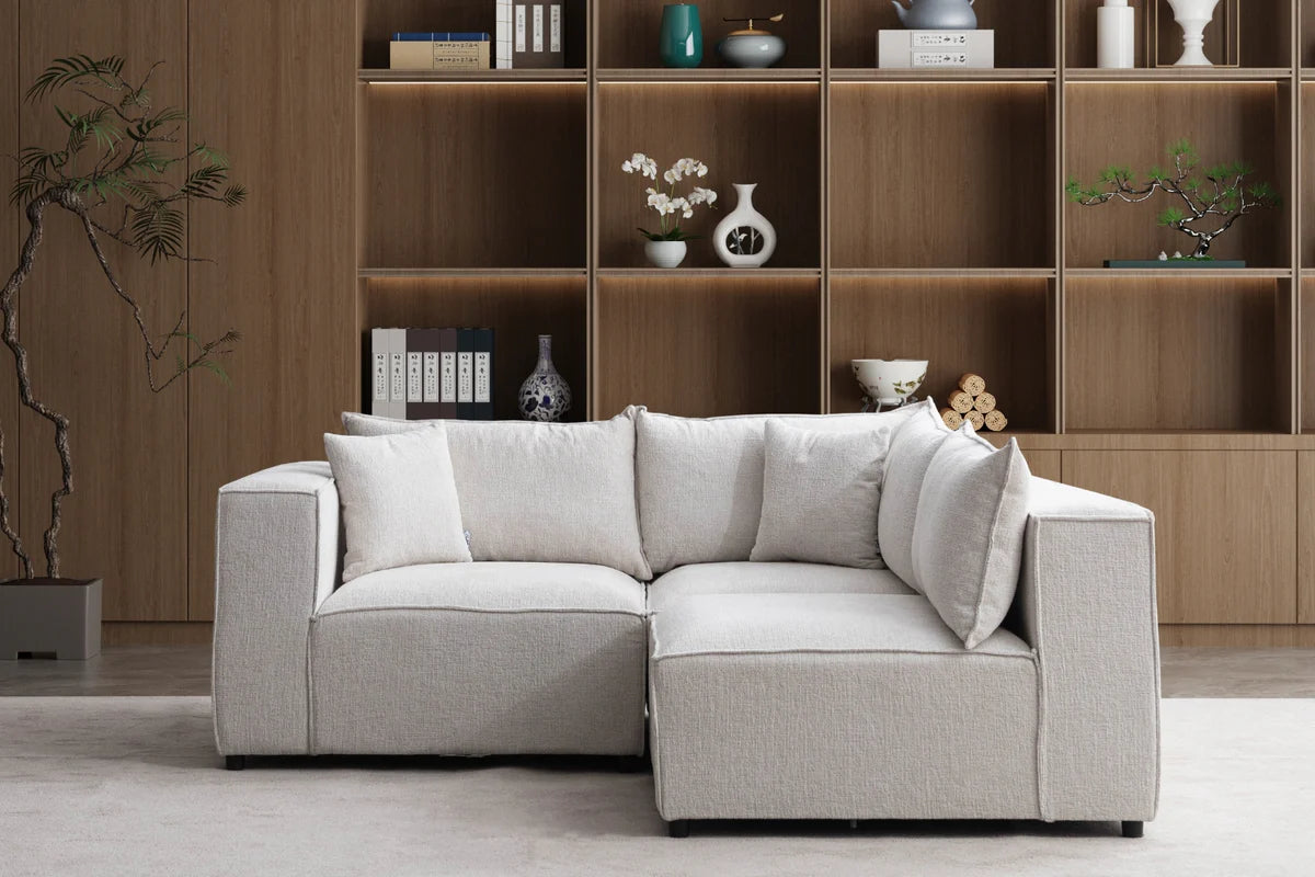 Élégance Modulable 3+1 - Tissu Chenille