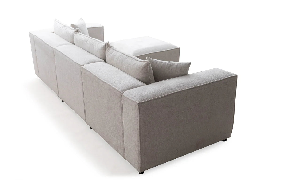 Élégance Modulable 3+1 - Tissu Chenille