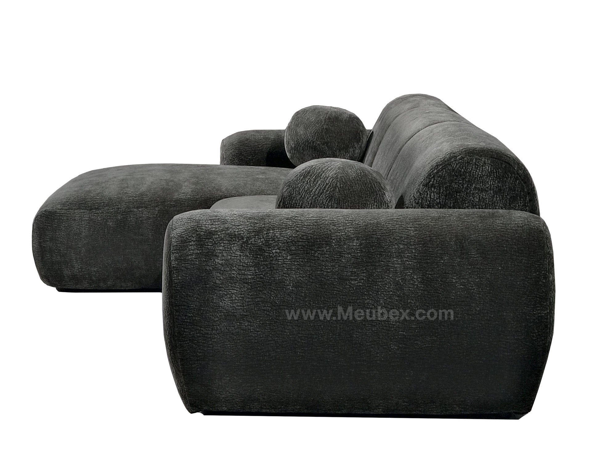 CLOUD Vert - Tissu Velours Croco