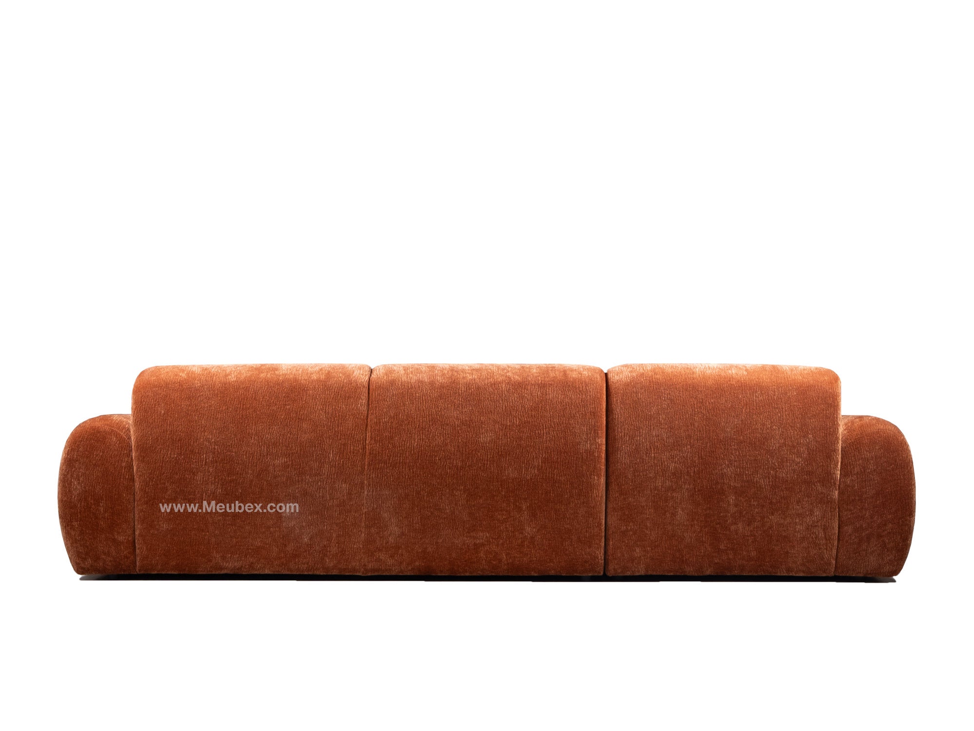 CLOUD Terracotta - Tissu Velours Croco