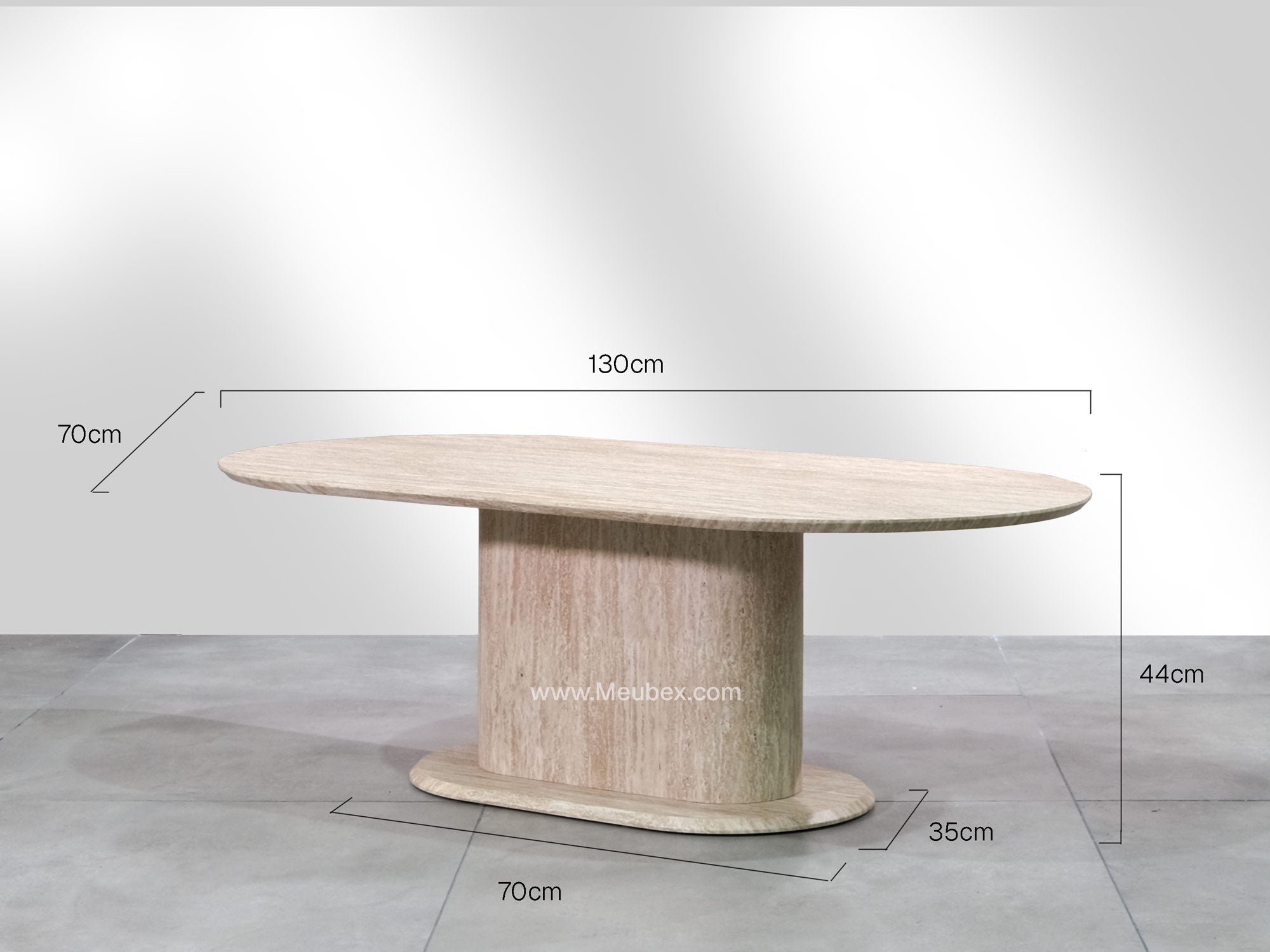 Lea | Travertin 130cm