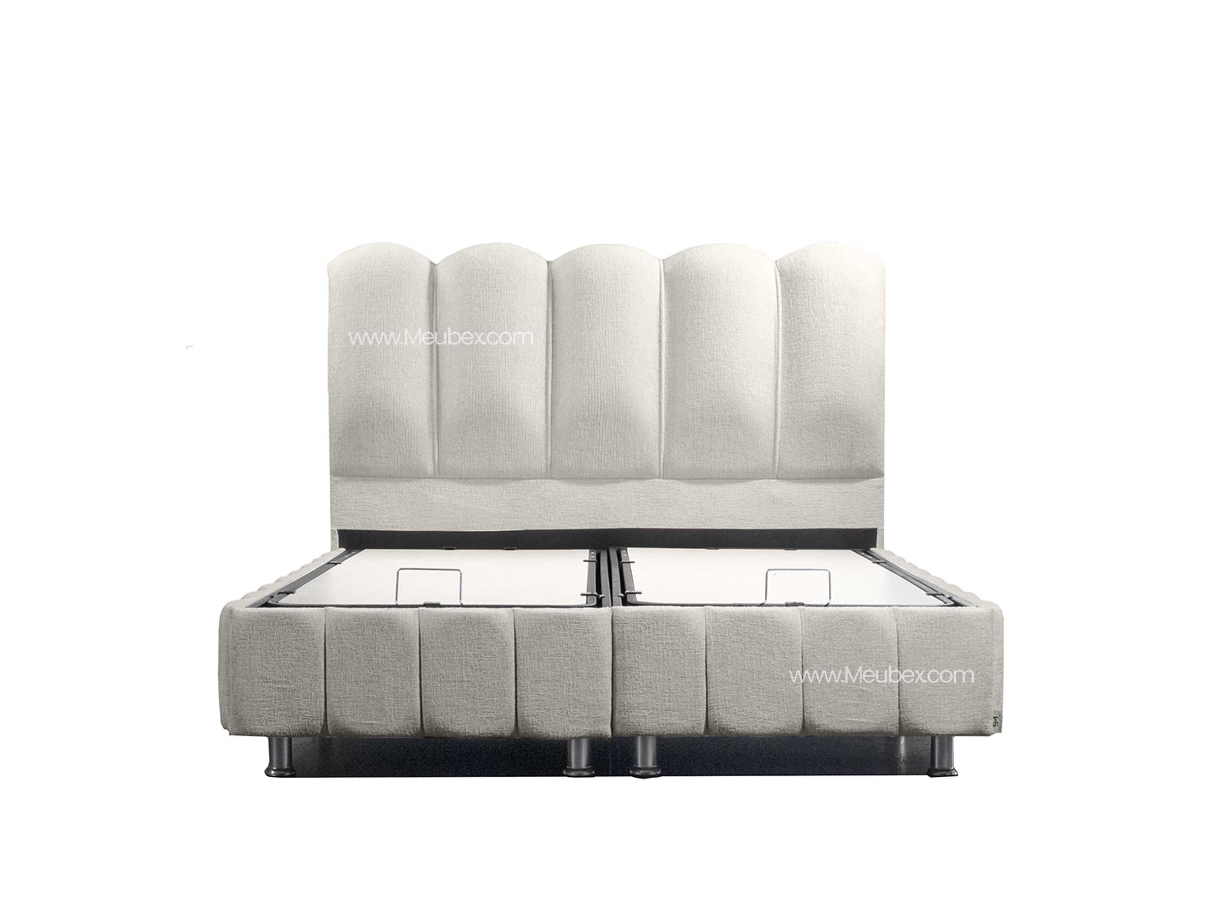 Lit Coffre EVA - Tissu Chenille