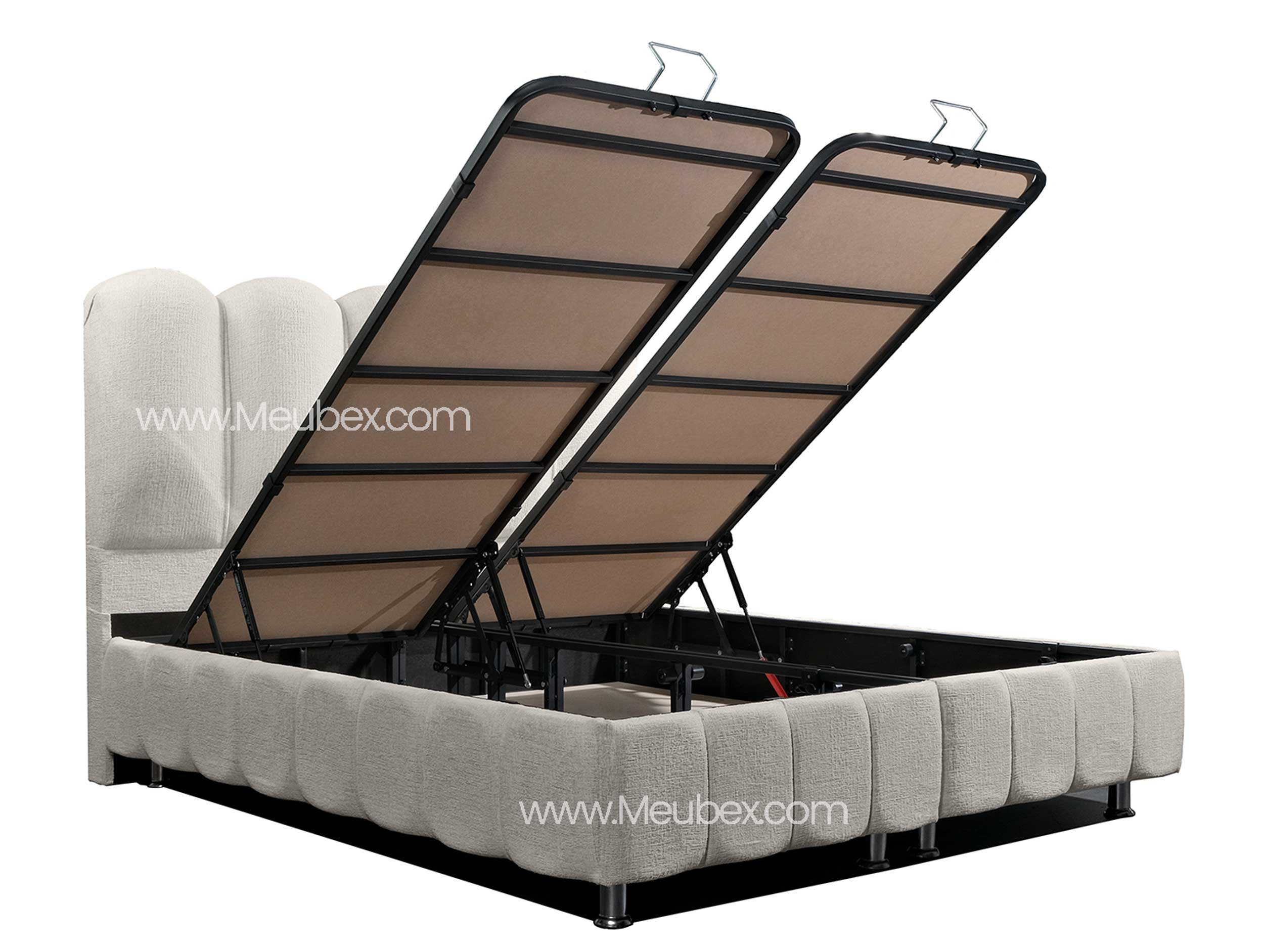 Lit Coffre EVA - Tissu Chenille