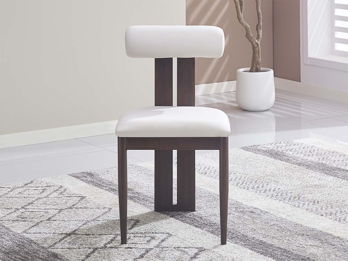 Tiffany - Bois Noyer | velours beige