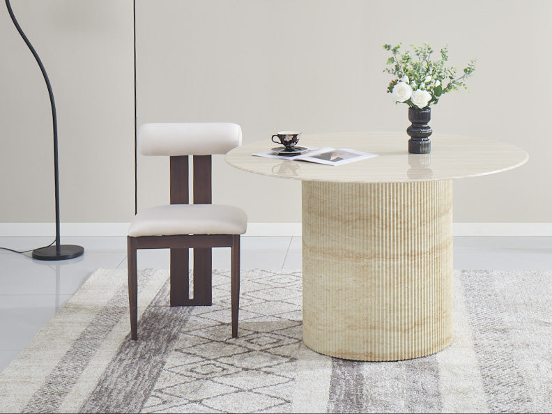 Tiffany - Bois Noyer | velours beige