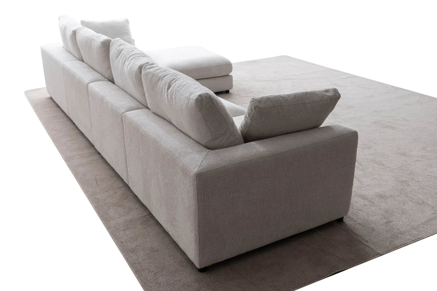 Julia | Tissu Chenille 4+1 pouf