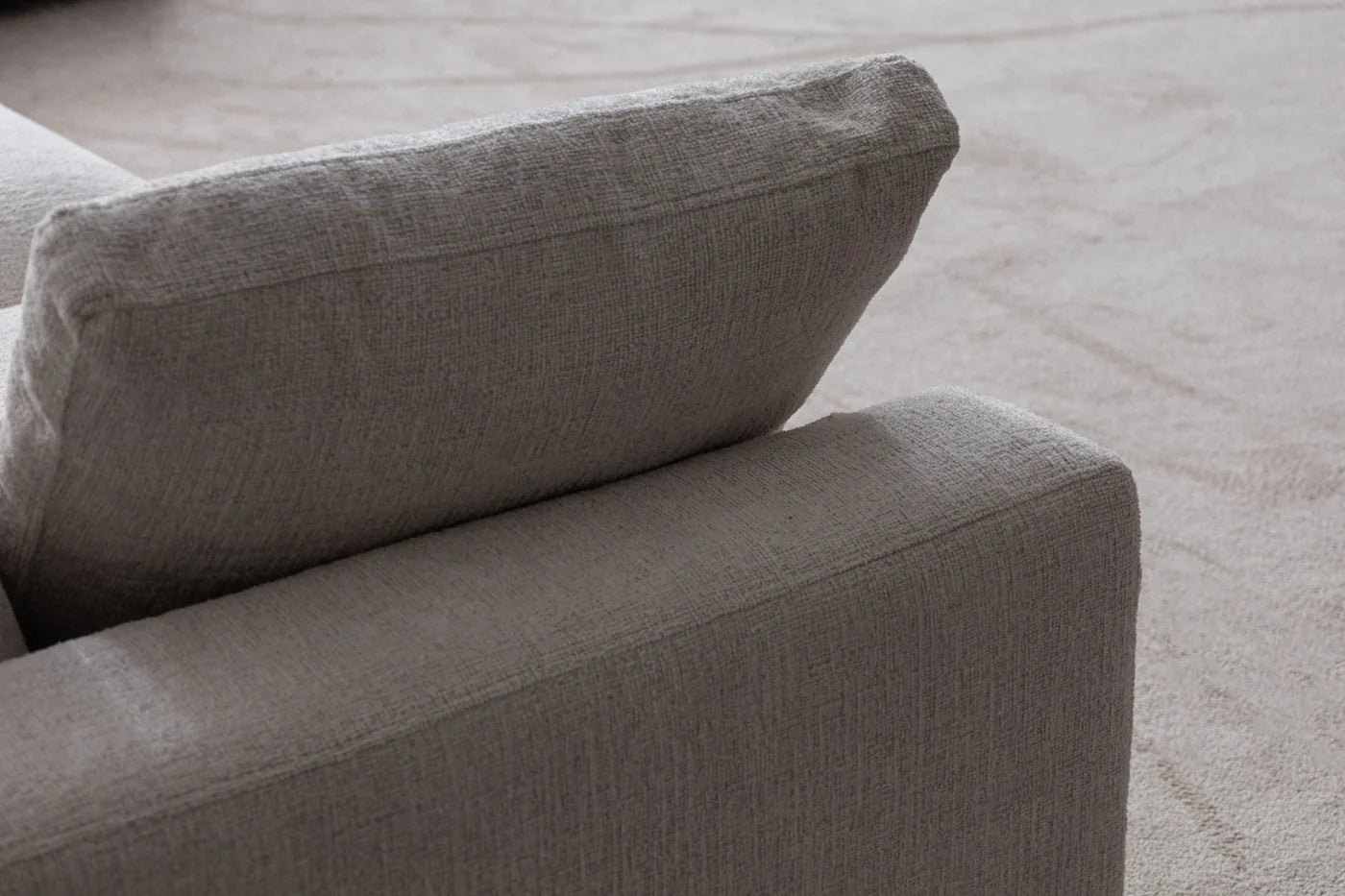 Julia | Tissu Chenille 3+1 pouf