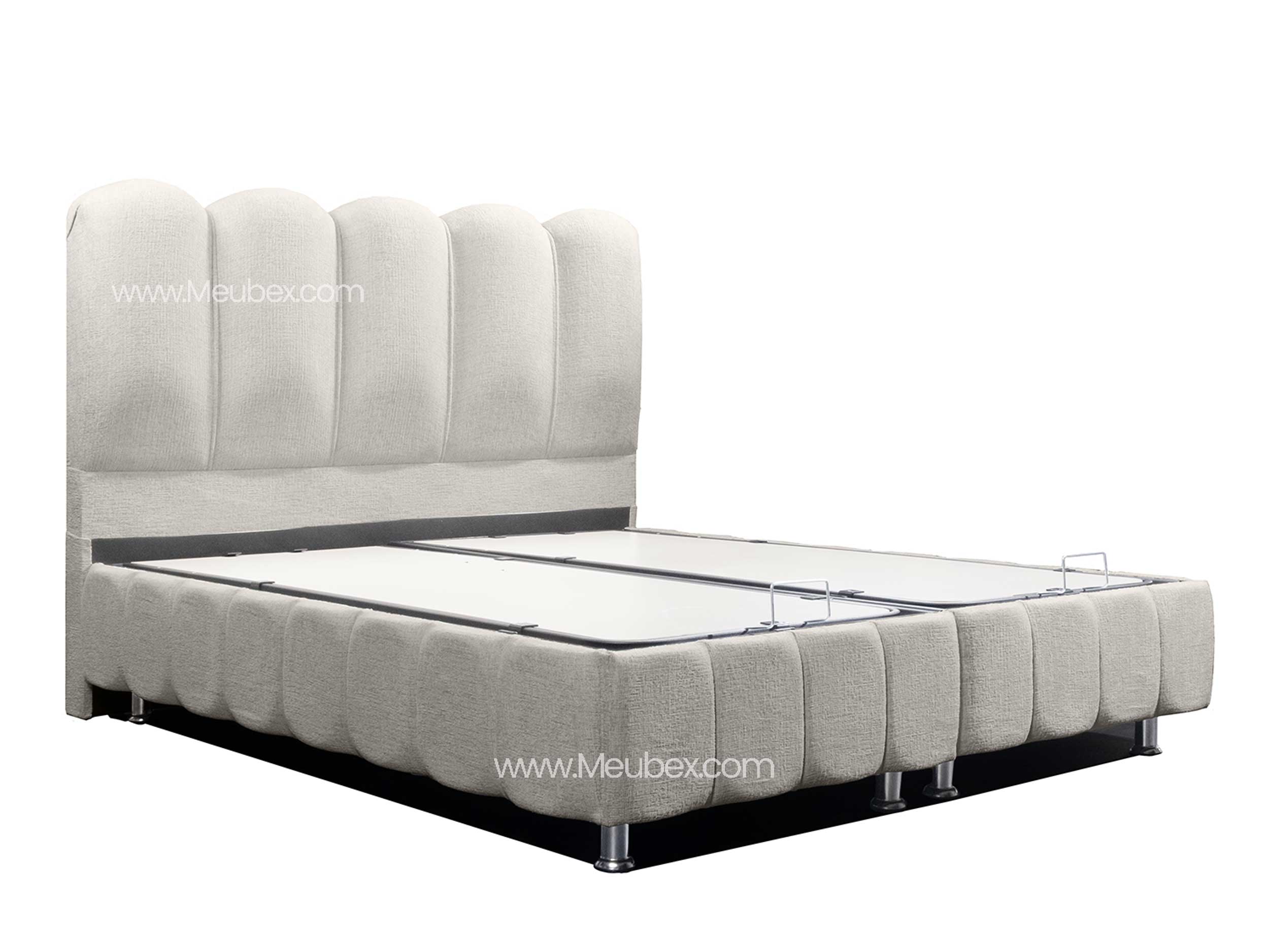 Lit Coffre EVA - Tissu Chenille