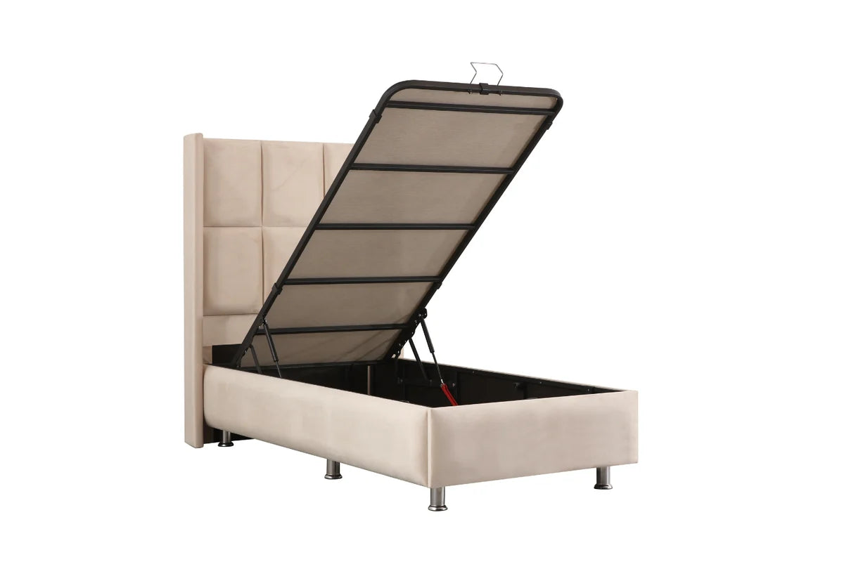 Lit Coffre RIO 90x190 Beige