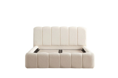 Lit Coffre ALYA - Tissu Chenille