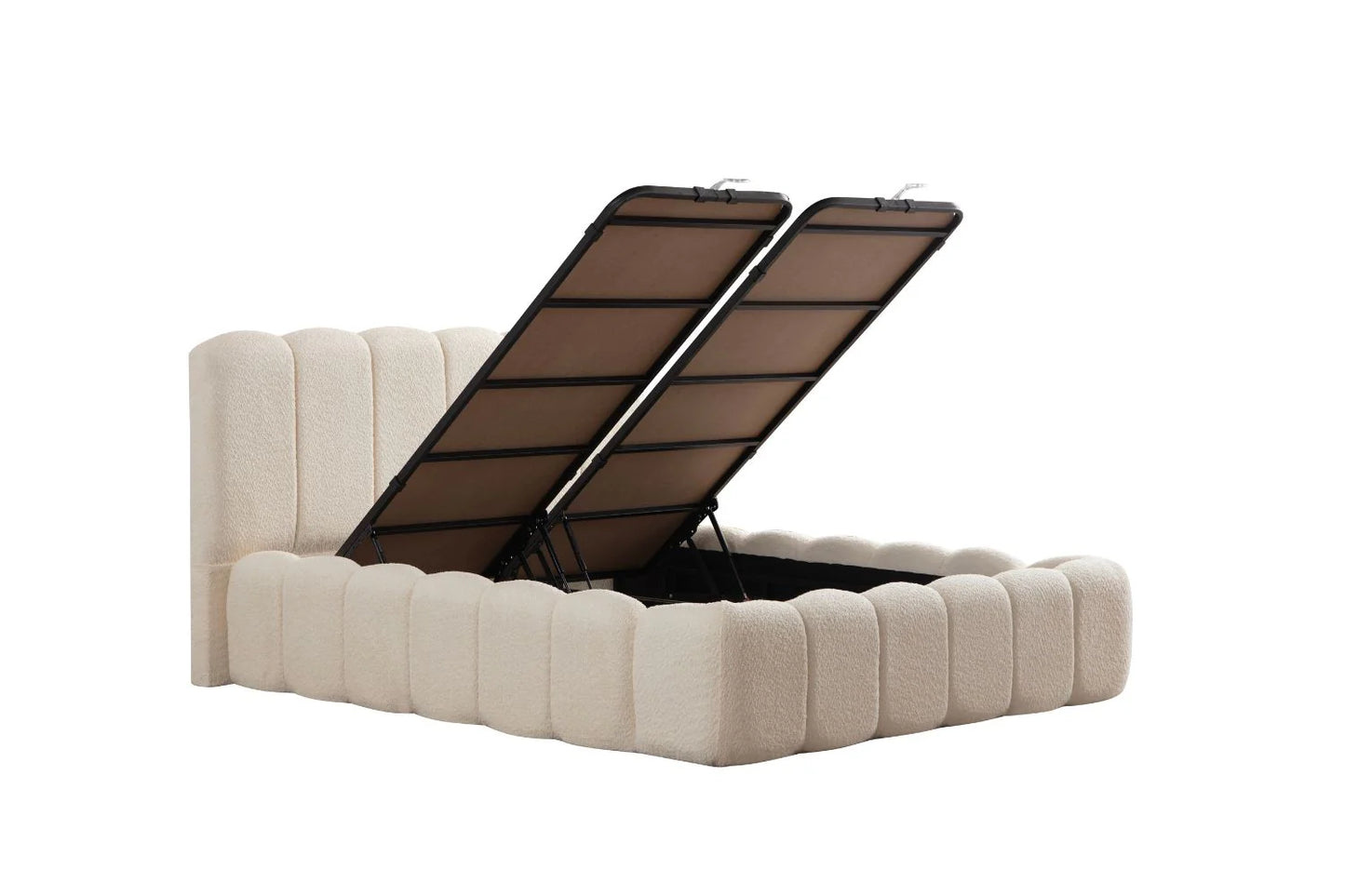 Lit Coffre ALYA - Tissu Chenille