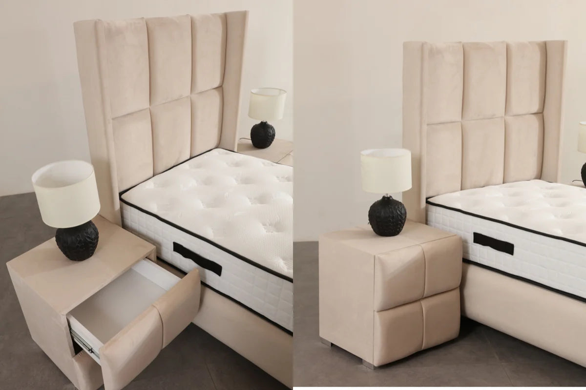 Lit Coffre RIO 90x190 Beige