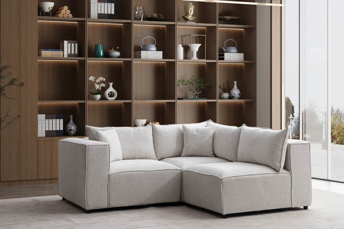 Élégance Modulable 3+1 - Tissu Chenille