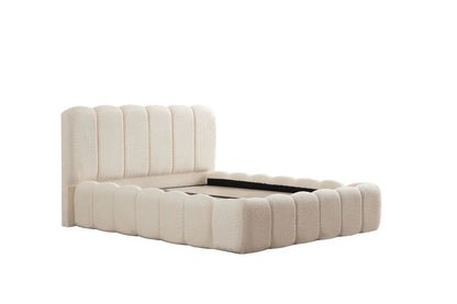 Lit Coffre ALYA - Tissu Chenille