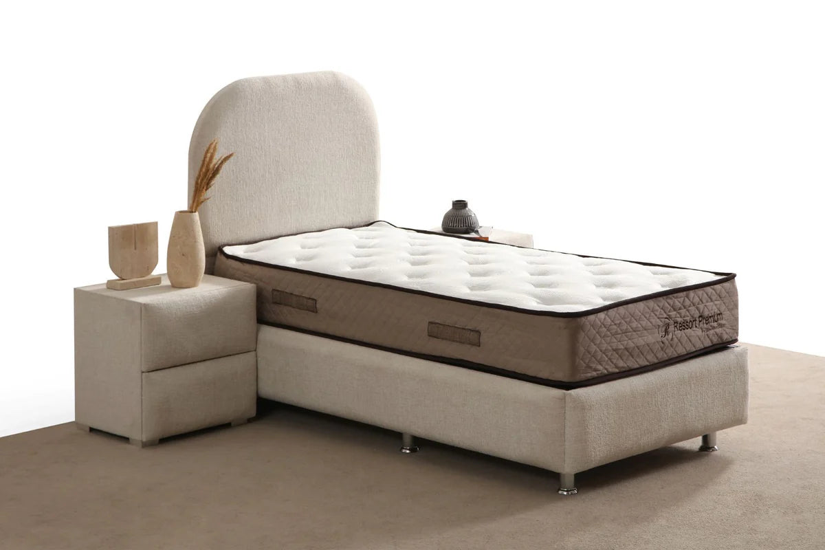 Lit Coffre JADE 90x190 - Tissu Chenille