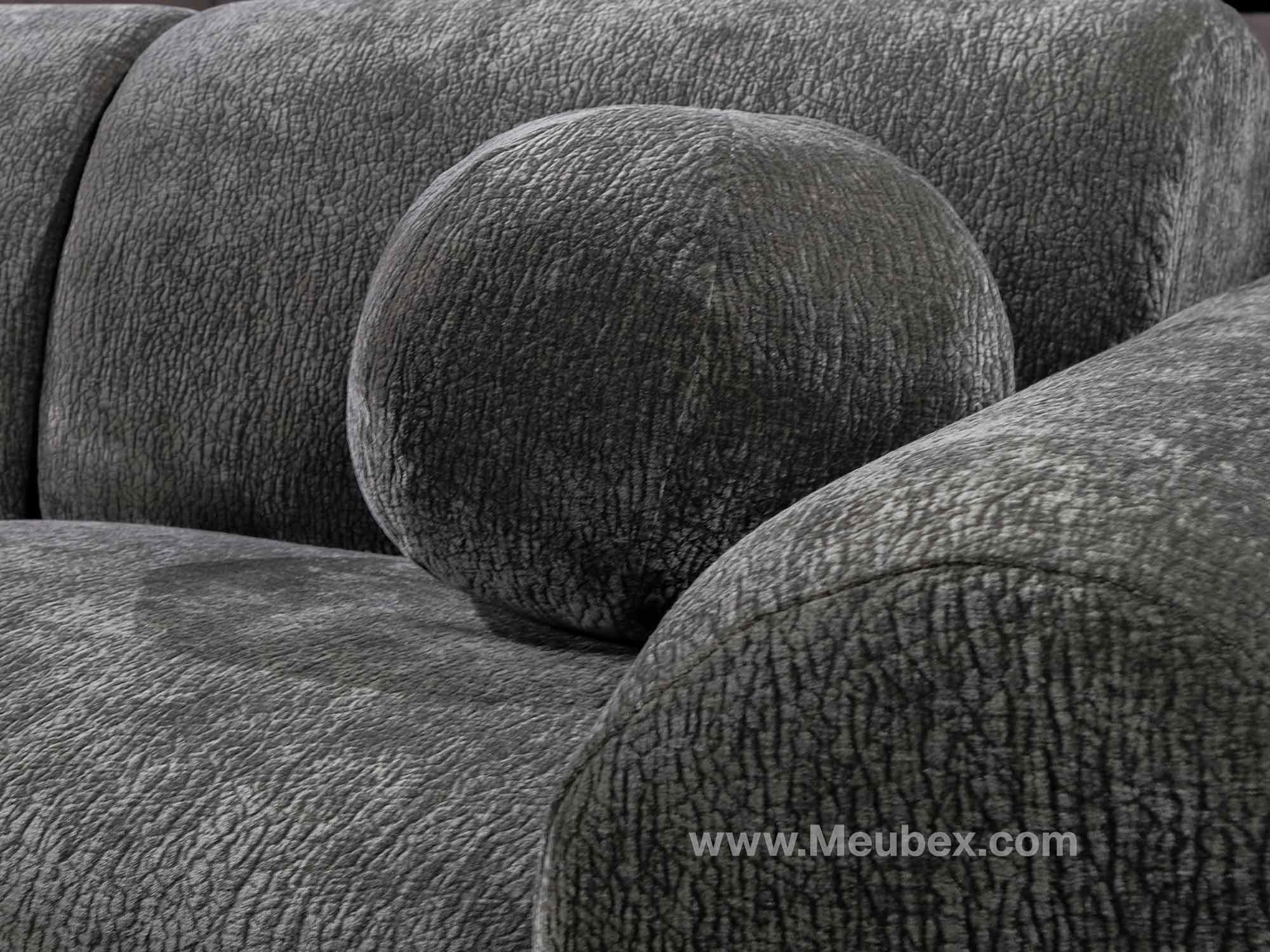 CLOUD Vert  - Tissu Velours Croco