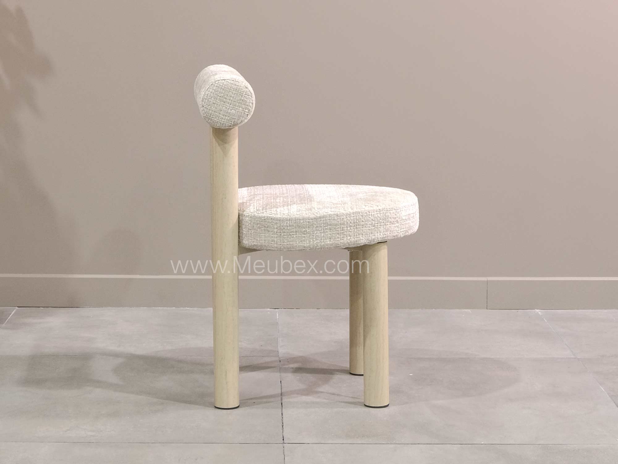Ensemble Maya Travertin + 4 chaises Irina travertin cremona