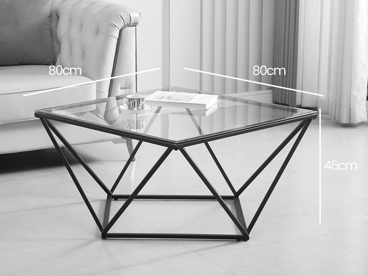 Alina | Verre métal noir