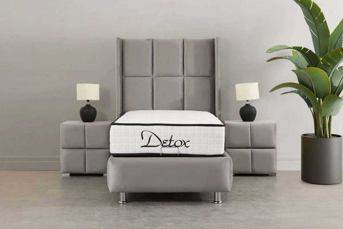 Lit Coffre RIO 90x190 Gris
