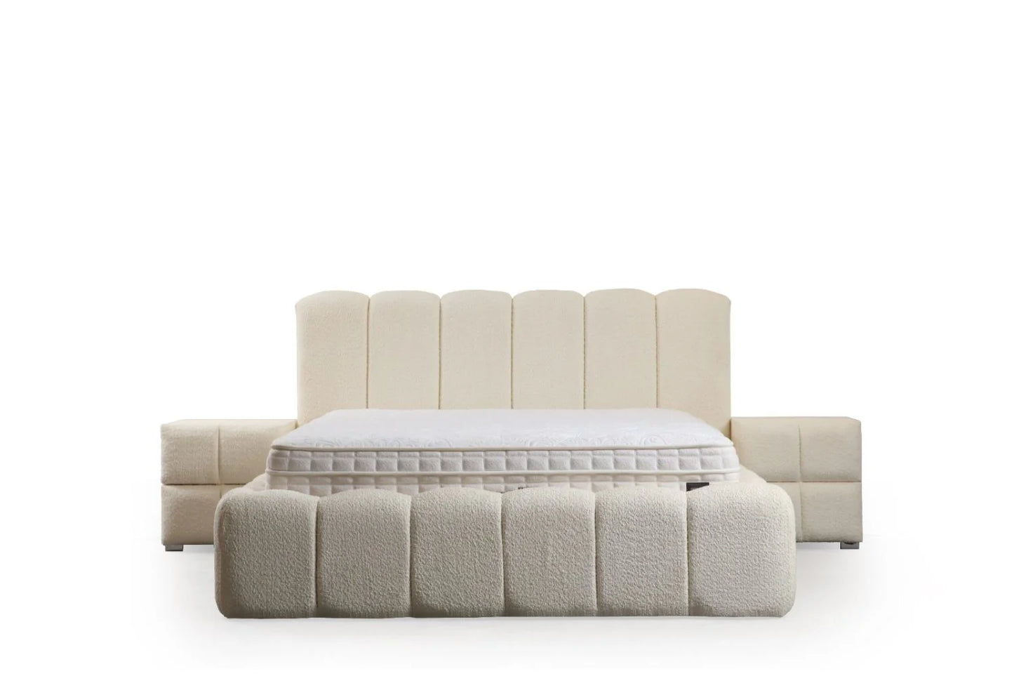 Lit Coffre ALYA - Tissu Chenille