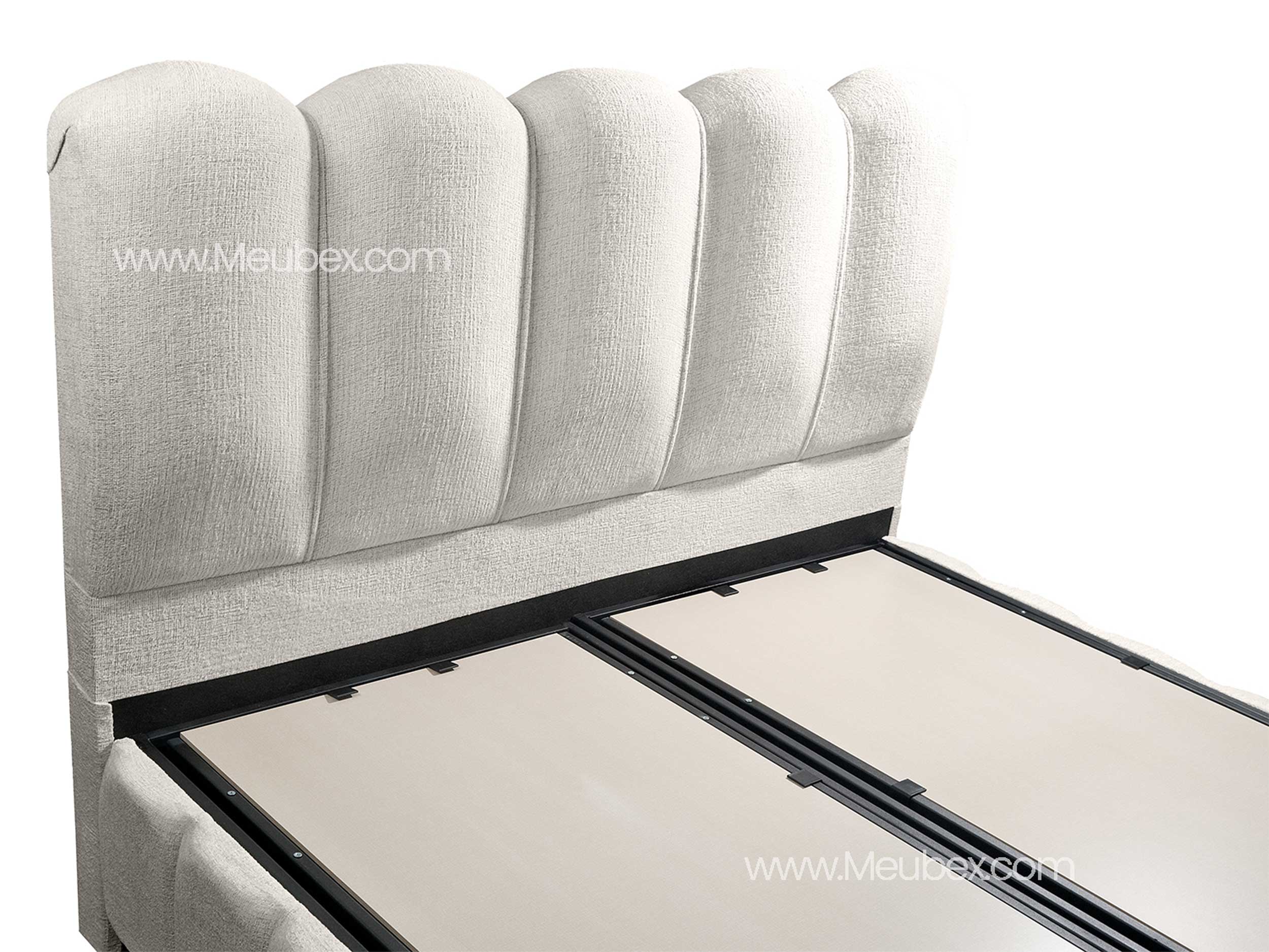 Lit Coffre EVA - Tissu Chenille