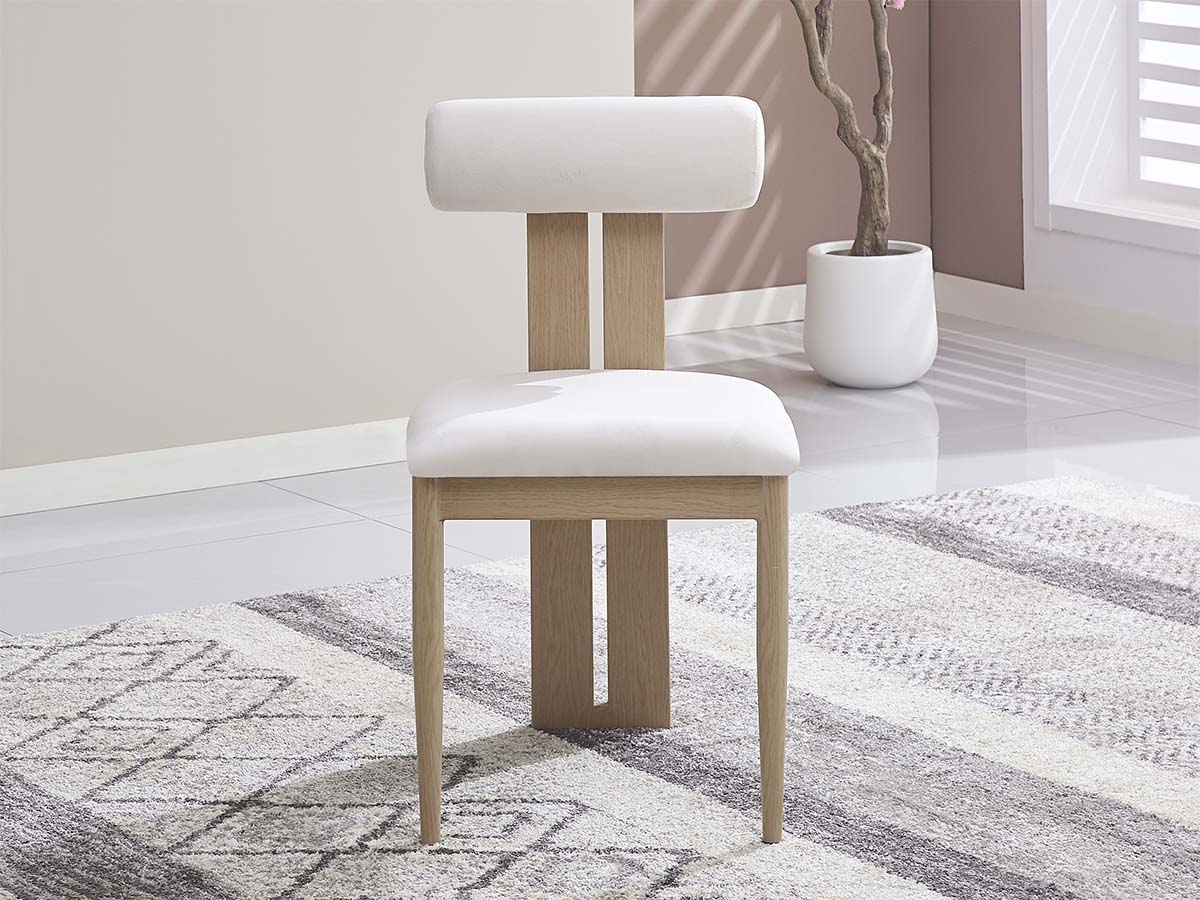 Tiffany - Bois | velours beige