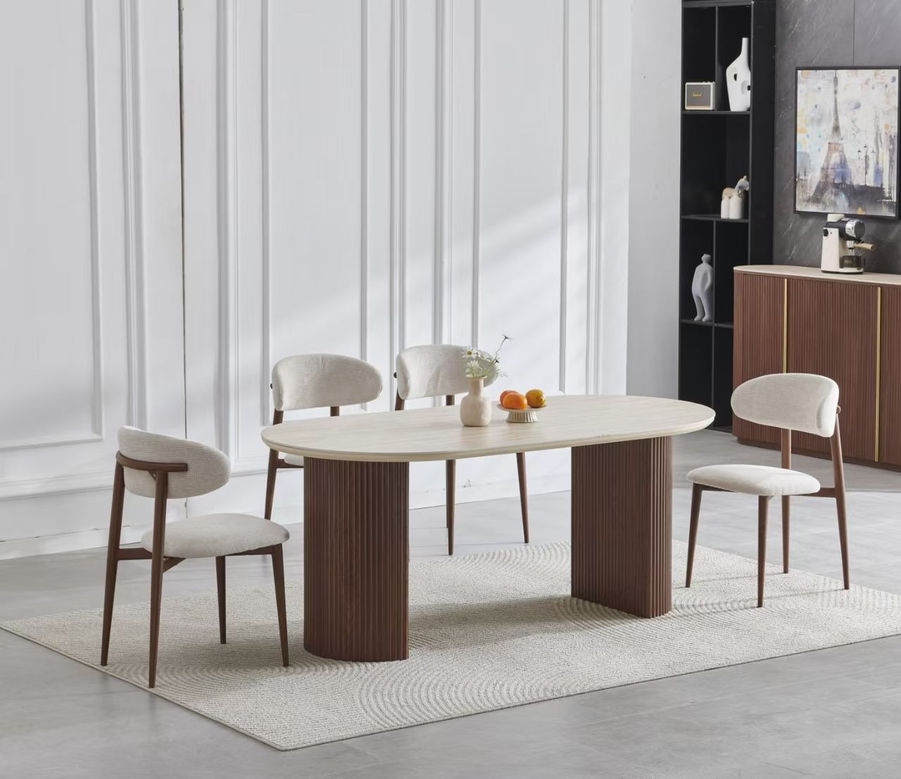Calypso | Noyer x Travertin | 180cm